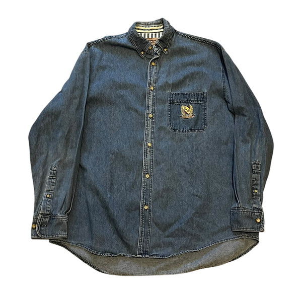 Washington Huskies Vintage 1990s Denim Button Down XL