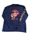 NAVY UNDER ARMOUR USMC EAGLE SEMPER FI LONG SLEEVE SHIRT