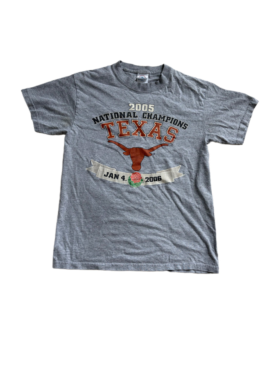 VINTAGE 2005 DELTA MAGNUM WEIGHT TEXAS LONGHORNS NATIONAL CHAMPIONSHIP GRAPHIC SHIRT