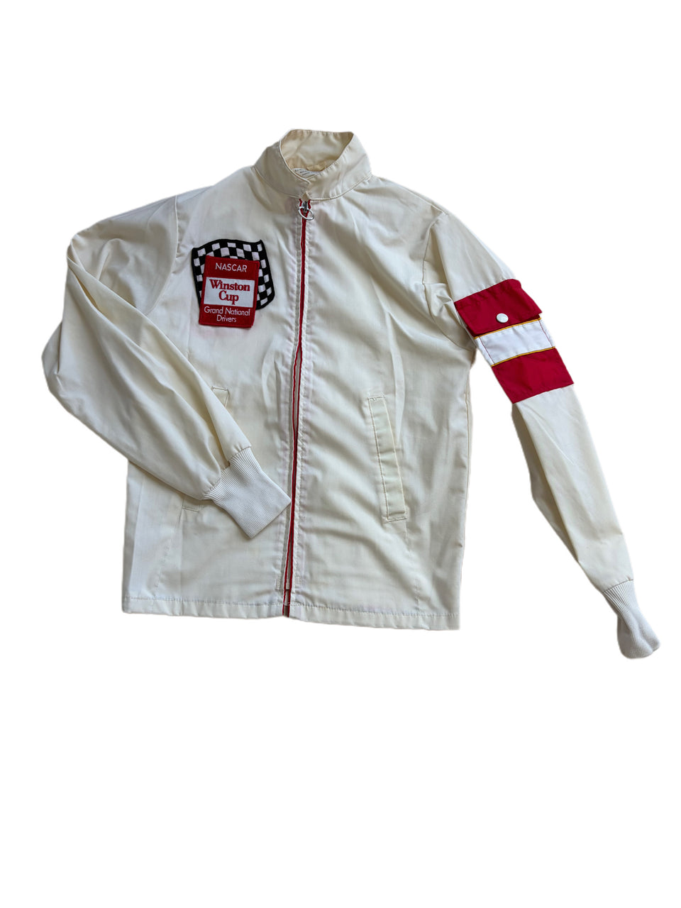 VINTAGE 80'S R.J REYNOLDS TOBACCO COMPANY WINSTON CUP SERIES GRAND NATIONAL DRIVERS SPECIALTY ADVERTISING PRODUCTS JACKET