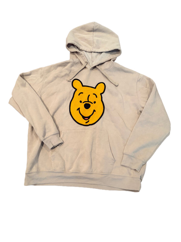 DISNEY WINNIE THE POOH TEXTURED EMBROIDERED PATCH HOODIE