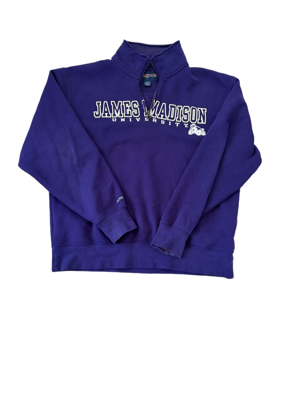 JANSPORT JAMES MADISON UNIVERSITY PURPLE QUARTER ZIP SWEATER