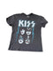 GRAY KISS GRAPHIC PROMINENT LOGO SHIRT