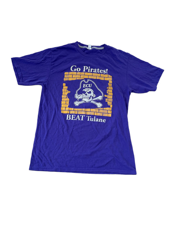 ECU GO PIRATES BEAT TULANE FOOTBALL GRAPHIC SHIRT