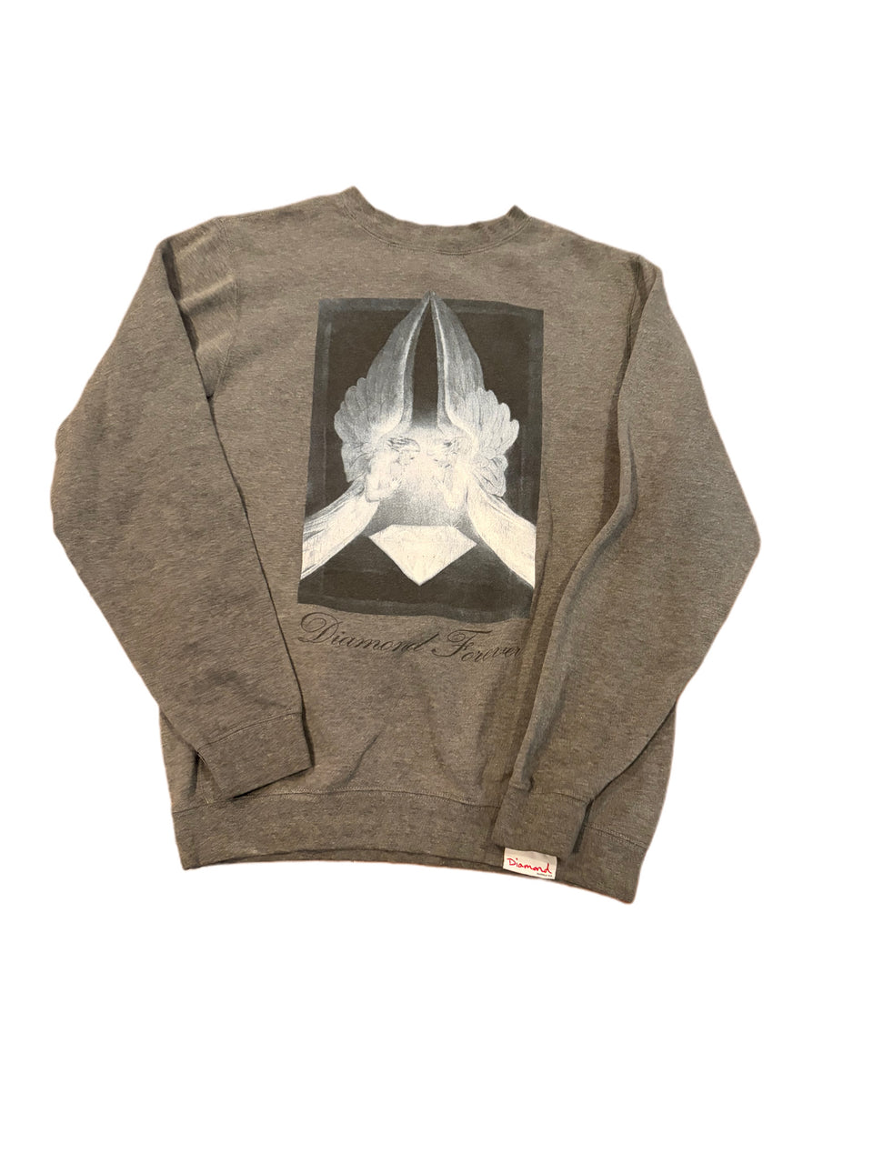 DIAMOND SUPPLY CO DIAMOND FOREVER ANGEL GRAPHIC SWEATER