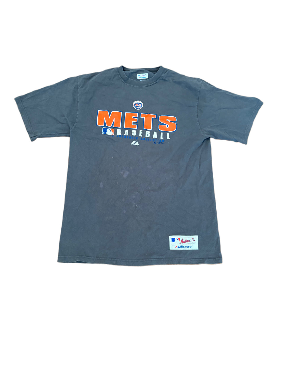 RETRO 2008 MAJESTIC NEW YORK METS BASEBALL SHIRT