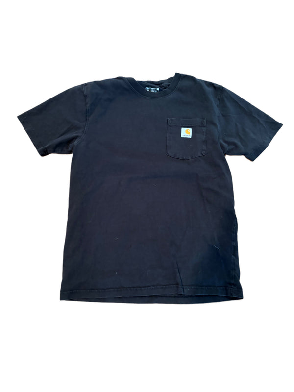 BLACK CARHARTT LOOSE FIT HEAVYWEIGHT POCKET SHIRT