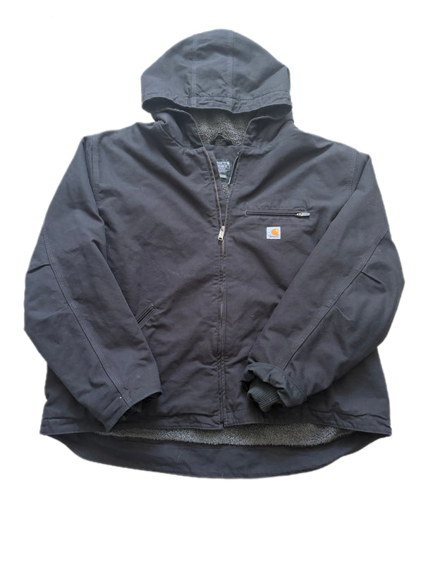 CARHARTT WASHED DUCK SHERPA LINED JACKET