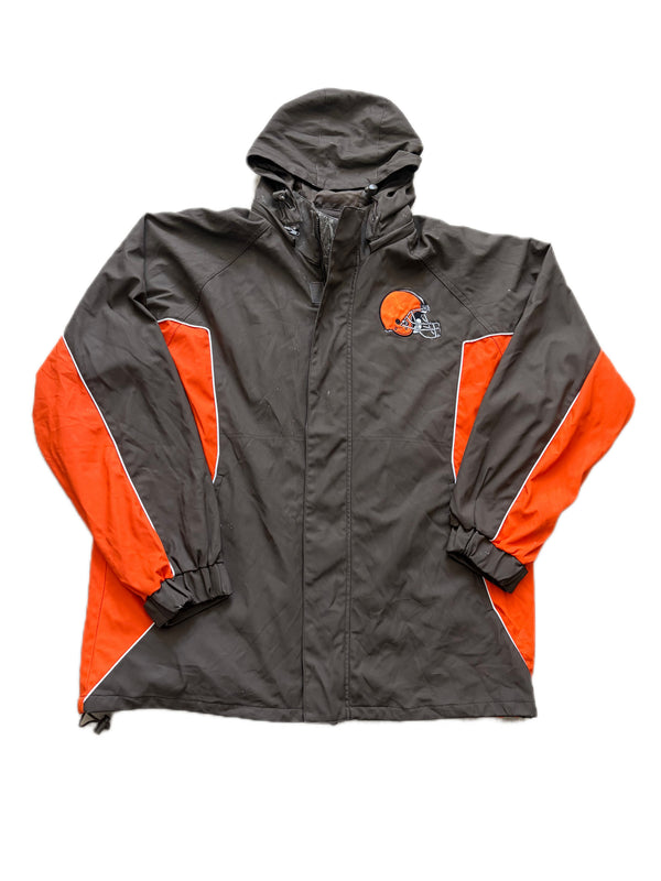 VINTAGE CLEVELAND BROWNS ON FIELD JACKET