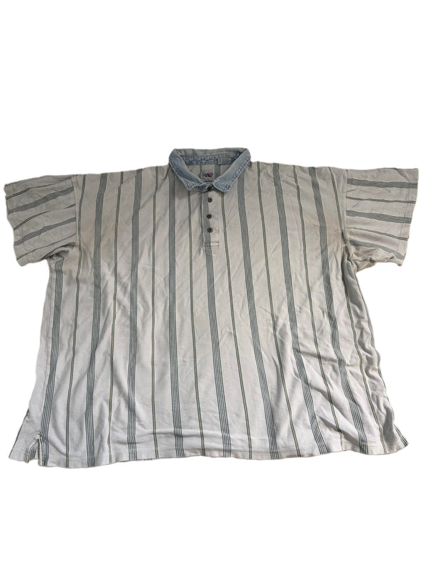 VINTAGE GRADE A JEANS STRIPED MENS POLO