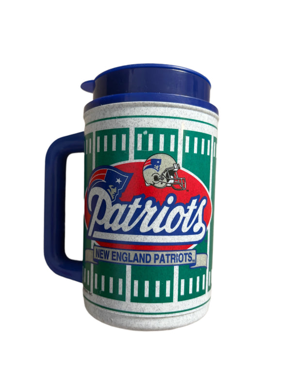 VINTAGE 1995 NEW ENGLAND PATRIOTS FOXBORO STADIUM FAN TRAVEL SCHEDULE MUG