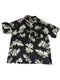 CARIBBEAN SILK CLASSIC HAWAIIAN PALM PATTERN BUTTON UP SHIRT